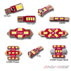 자동차 실내등 후진등 화장등 전구 번호판 도어 차량 LED, [3번]T5-S/V, 1개