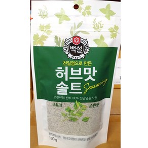 업소용 천일염(백설 순한허브맛 100g), 100g, 1개