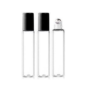 마타바 롤온향수용기 시스루 10ml, 블랙x3개 1set