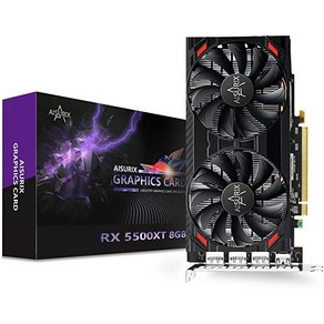 AISURIX Radeon RX 5500 XT 8GB GDDR6 오버클럭 그래픽 카드, RX 5500XT 8gb