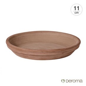 [Made in Italy] 데로마 테라코타 토분 화분받침대 소토바소 라, 11cm/cotto, 1개