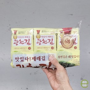 광천김 맛있다 재래김, 3개, 5g, 6개입