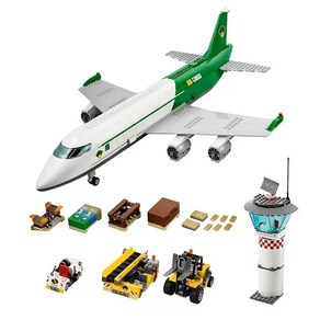 공항 화물 터미널 비행기 모형 빌딩 블록 조립 건설 벽돌 블럭, 1.658pcs No box, 1개