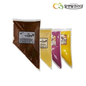 알앤알코리아 커피콩빵 반죽 1kg(커피 플레인 바나나 고구마), 자색고구마맛 반죽 1kg X 1개, 1kg, 종류:자색고구마맛 반죽 1kg X 1개