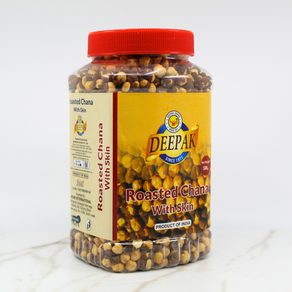 High Protein Snack Roasted Chana with Skin Deepak India 껍질있는 볶은 차나 병아리콩 고단백 스낵