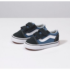 반스 VN000D3YNVY VANS 토들러 OLD SKOOL 올드스쿨 V 벨크로 네이비 화이트 유아 아동화