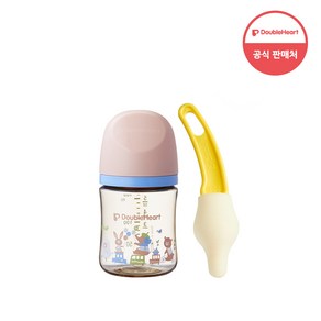 더블하트 모유실감 3세대 PPSU 젖병 160ml (젖꼭지S포함)+젖꼭지 브러쉬 와이드형, 1개