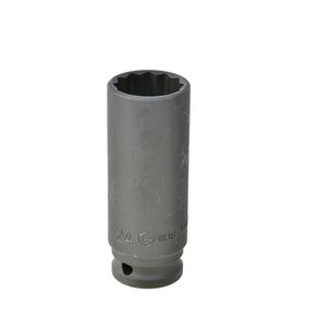 지니어스 날씬형롱임팩트소켓(12각) 1/2x20MM (NO.448520), 1개