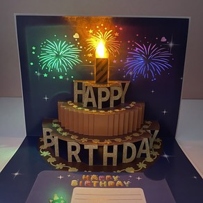 생일축하카드 입체 멜로디카드 팝업카드 3D POPUP CARD