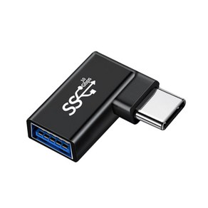 Type-C M to USB 3.0 F 사이드 꺾임 ㄱ자 젠더 90도 PC 노트북 PD C타입 컴퓨터 L형, AN075. Type-C M to USB F 꺽임