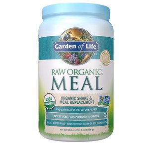 Garden of Life Raw Organic 식사대용 식물성 단백질 파우더 Lightly Sweet 1038g