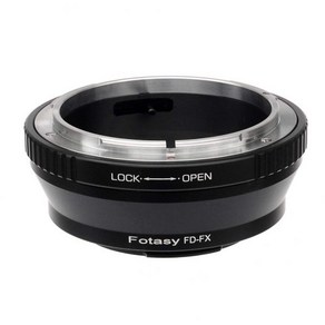 Fotasy FD Lens to Fuji X Adapte Canon Fujifilm Mount Compatible with Po2 E2 E3 A5 M1 T1 T2 XT3 T, Canon FD - FX Adapte, 1개