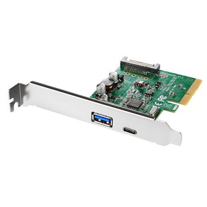 NEXT-323TCA USB3.1 Gen2 Type-C + Type-A PCI-Expess 카드/10Gbps 지원/슬림 PC브라켓제공, 1개