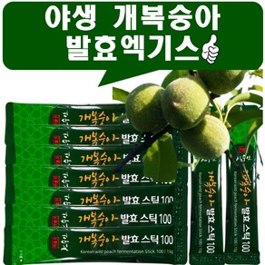 [실속형 50포] 천수인 야생 개복숭아 발효 스틱 엑기스, 1세트, 750g