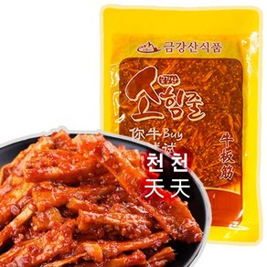 맛있는 금강산 연변식 밥반찬 무침 소힘줄 180G/상세페이지 내용충족시 사은품증정, 1개, 180g