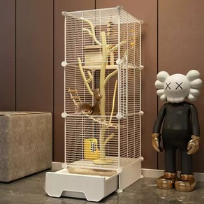 다람쥐 케이지 슈가글라이더 케이지 은신처 햄스터 사육장, 2단 37x47x89, 1개