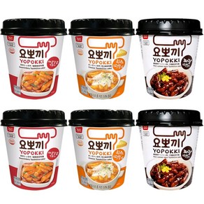 요뽀끼 컵 떡볶이 매콤달콤10개 +치즈10개+ 짜장10개, 1박스, 140mg