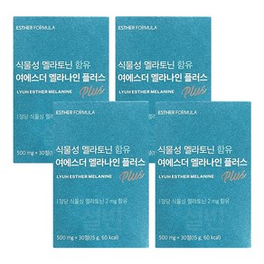 식물성 멜라토닌 함유 여에스더 멜라나인 플러스, 4개, 30정