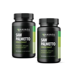 하바수 뉴트리션 쏘팔메토 프로스테이트 원스 데일리 캡슐 HAVASU NUTRITION Saw Palmetto Postate, 100정, 2개