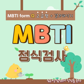 MBTI정식검사 고급형 form Q 전문해석+결과 해석지12장