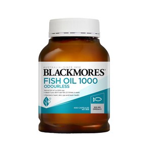 BLACKMORES 블랙모어스 무취 오메가3 피쉬오일 1000mg 400캡슐, 400정, 1개