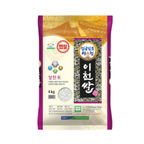 [이천라이스센터] 24년햅쌀 임금님표 이천쌀 4kg, 1개