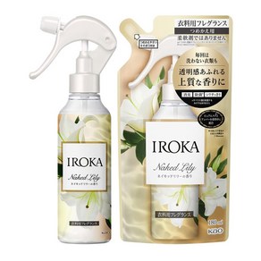 IROKA 이로카 프레그런스 의류 미스트 네이키드 릴리 본체 200ml 리필 180ml, 1개