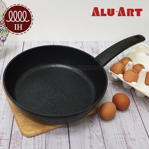 알루아트 메가스톤코팅 IH 인덕션후라이팬 궁중팬겸용 국산제작, AK 24cm, 1개