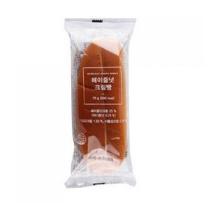 헤이즐넛크림빵 신라명과 헤이즐넛크림31 3% 70g, 1개