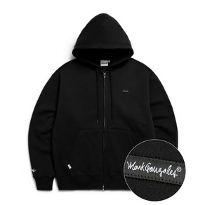 마크곤잘레스 SIGN LOGO WAPPEN OG SWEAT ZIP-UP HOODIE - BLACK Z241UZH030099 562862