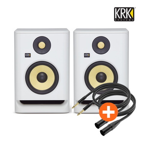 KRK 모니터 스피커 (1세트) ROKIT RP5 G4 / 케이블 증정, 화이트