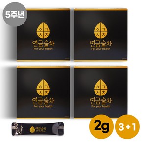 연금술차 보이차 스틱 3+1 2g 120스틱, 4박스, 30개입, 60g