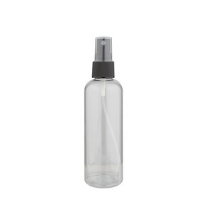 스프레이용기 100ml 투명 L 블랙캡, 1개