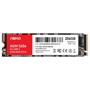 앱코 AGM M.2 NVMe S256 내장형 SSD