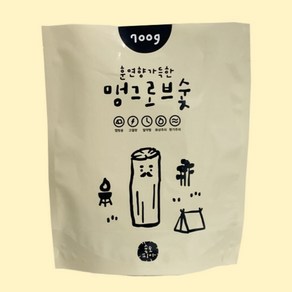 훈연효과로 풍미가득한 캠프나인 맹그로브 숯, 2kg, 1개