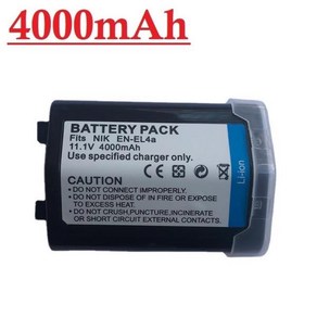 EN-EL4 카메라 배터리 니콘 호환 D2H D3 F6 MH-21 4000mAh 1 개, 1개