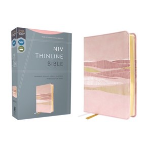 (영문도서) Niv Thinline Bible Leathesoft Pink Red Lette Comfot Pint Imitation Leathe, Zondevan, English, 9780310462125