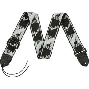 FENDER 펜더 정품 MONOGRAM 모노그램 스트랩 STRAP, BK/LT GRAY/DK GRAY, 1개