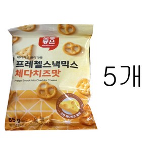 오늘좋은 프레첼스낵믹스 체다치즈맛, 5개, 65g