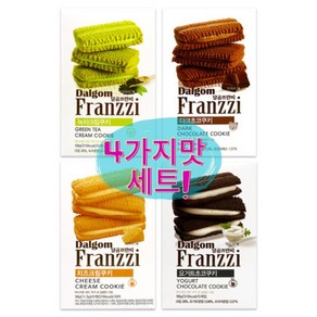 달곰프란찌 쿠키4종세트 (요거트+치즈+녹차+다크초코), 2세트, 58g