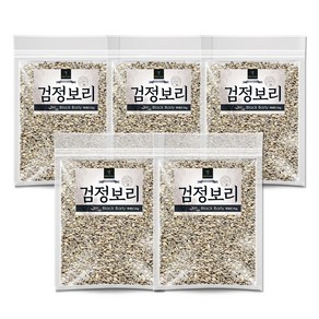 퓨어영 블랙보리 검정보리 1kg 흑보리 보리쌀, 5개