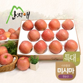 산지애 알뜰 못난이사과(특대) 4kg 2box / 청송산 미시마 당도선별, 2박스