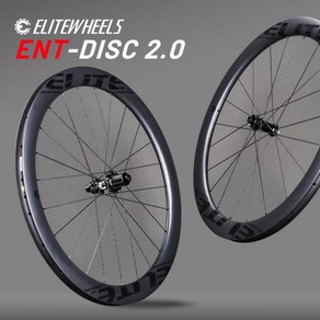 ELITEWHEELS 카본 휠 ENT 2.0 디스크 브레이크 700c 카본 림 센터 락 로드 바이크 휠셋 UCI 품질 로드 레이싱 휠셋, 1개