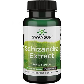 스완슨 Swanson Schizandra Extract 500 Milligrams 60 Capsules