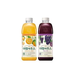 아침에주스 오렌지+포도, 6개, 950ml