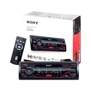 소니 무선카플레이 DSX A410BT 싱글딘 블루투스 전면 USB AUX 카 스테레오 디지털 미디어 수신기 CD 플레이어 없음