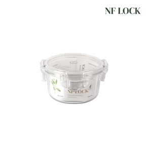 NF LOCK 엔에프락 원형 트라이탄 밀폐용기 원형2호 410ml, 1개