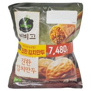 비비고진한김치만두 291Gx2입씨제이제일제당(주), 219g, 2개