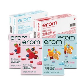 이롬 황성주박사의 과채습관 혼합주스 2종 (트로피컬 24팩+레드 24팩) 140ml/48팩