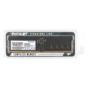 패트리어트 DDR5 16G PC5-44800 CL46 SIGNATURE 5600MHz 파인인포 (하이닉스 칩 내장), 1개